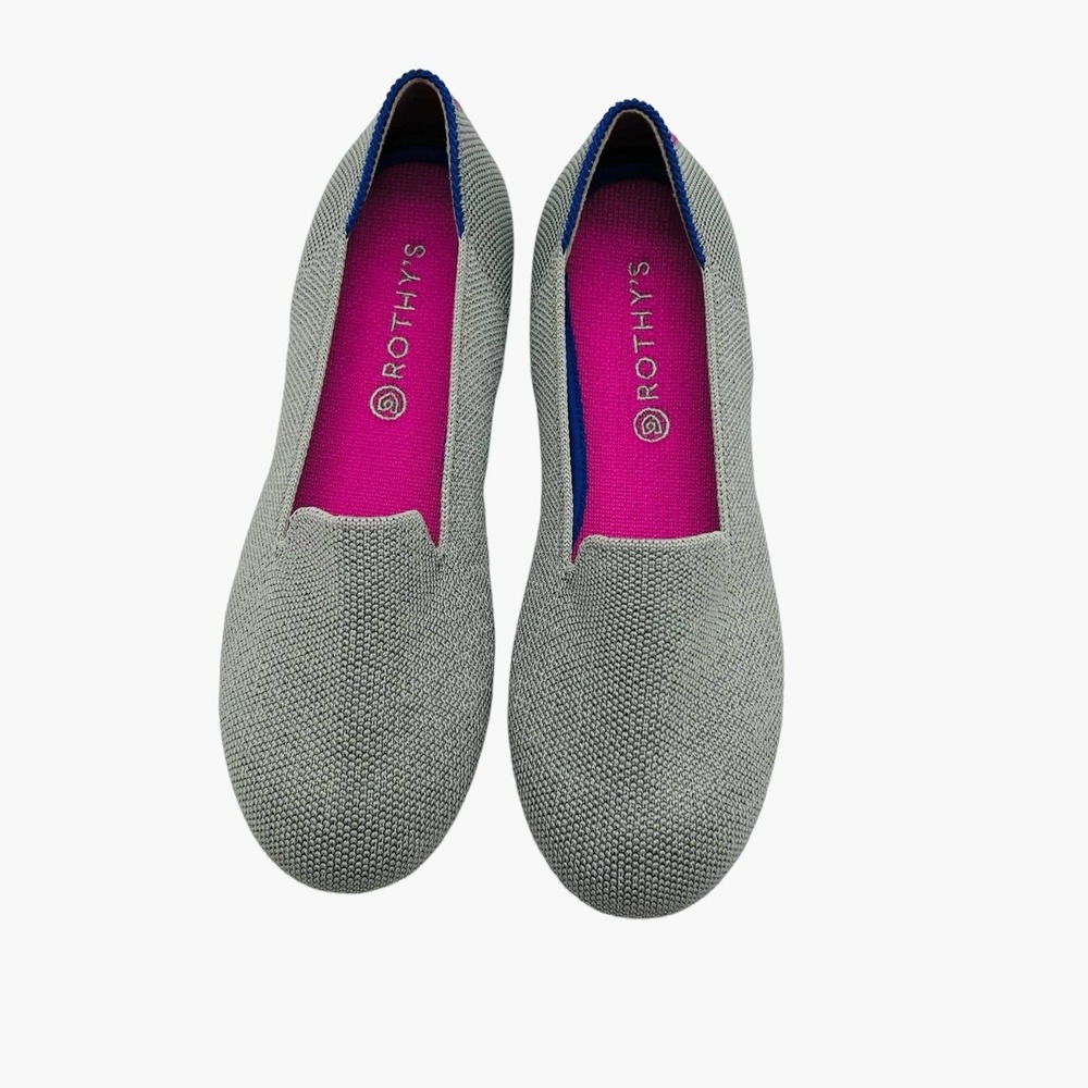 Rothy's Loafer Iridescent Silver/Gray Limited Edition Girls Size 3 Unicorn